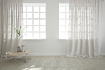 Modern interior design. 3D illustration