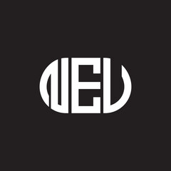 NEV letter logo design on black background. NEV creative initials letter logo concept. NEV letter design.