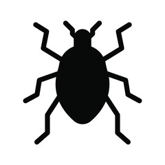 Bug icon. insect sign. vector illustration
