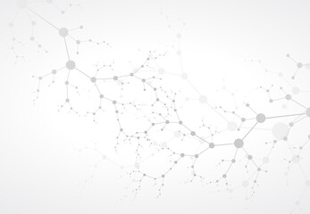 concept physics molecular structure and  dna vector  chemistry science  illustration