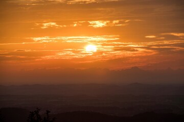 Fototapeta na wymiar Smoky Mountain Sunsets