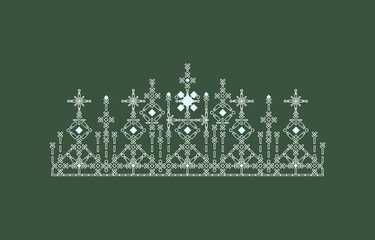 illustration crown tiara women with glittering precious stones