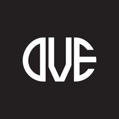 OVE letter logo design on black background. OVE creative initials letter logo concept. OVE letter design.