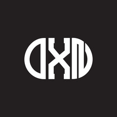 Fototapeta premium OXN letter logo design on black background. OXN creative initials letter logo concept. OXN letter design.