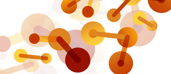 Line points connections geometric abstract background. Circles connected by lines. Trendy techno business template for wallpaper, banner, background or landing