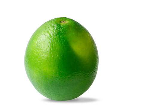 Fresh raw lemon on white isolated background