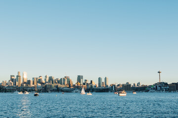 Seattle view from Lake Union water