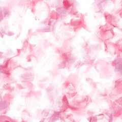 Obraz premium 油絵抽象アート正方形バナー）パレットナイフペインティング・白背景にローズピンク ナチュラル モダン
