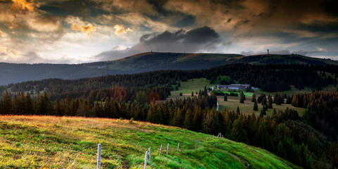 View to the Feldberg in the Black Forest