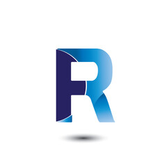 Initial letter R logo design vector