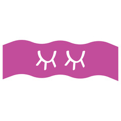 Simple shape character vector illustration in flat color design