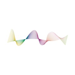 Sound waves line equalizer logo vector illustration design template icon