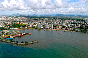 Vista aerea de Macae. Rio de Janeiro.