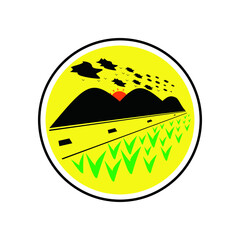 mountain scenery logo