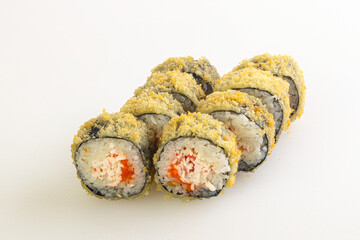 Japanese tempura roll with fish