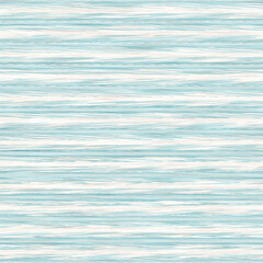 Fototapeta premium Space dyed coastal marl stripe texture background. Seamless jersey fabric effect repeatable swatch. Coastal marine summer style. 