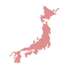 Japan tech digital logo vector icon. Germany map line stroke.