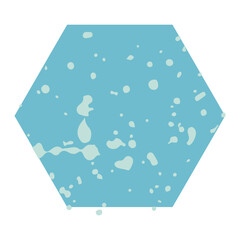 Simple shape character with pattern vector illustration in flat color design