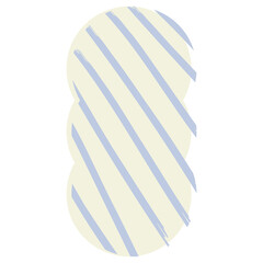 Simple shape character with pattern vector illustration in flat color design