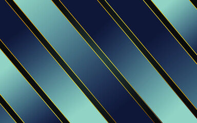 Luxury paper cut background. Abstract decoration, golden pattern, halftone gradients, 3d Vector illustration. Dark blue background