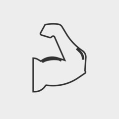 Biceps vector icon illustration sign 