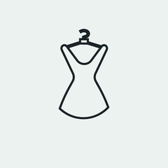 Dress vector icon illustration sign 