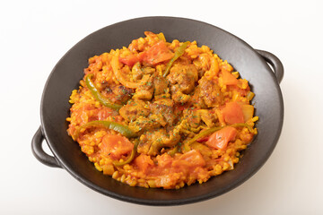 チキンパエリア　(トマトソースベース)