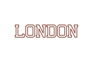 UK city name embroidery logo design