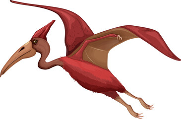 Pteranodon dinosaur on white background © blueringmedia