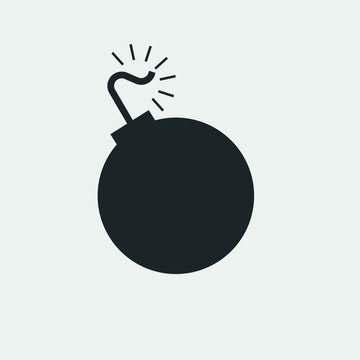 Bomb vector icon illustration sign