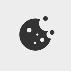 Cookie vector icon illustration sign