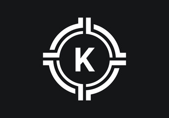 this is a letter K logo design