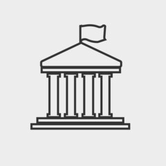 Government vector icon illustration sign