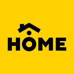 Logo template for a real estate company. Roof illustration. Design element. Creative idea for a logo.