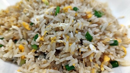 Egg fried rice. Delicious Thai fried rice.