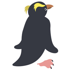 フィヨルドランドペンギン後ろ向き