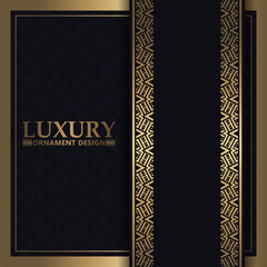Luxury border ornament pattern background