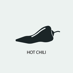 Hot chili vector icon illustration sign