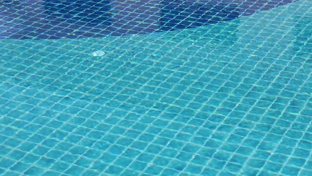 Swimming pool at fitness close up, stock footage