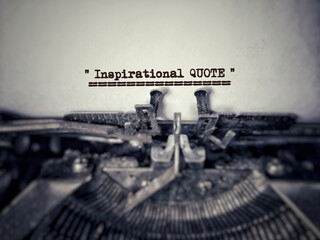 Inspirational quote text background. Stock photo.