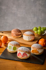 マリトッツォとフルーツ