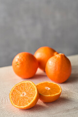 カットしたオレンジ