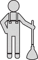 Cleaner icon Cleaning services sign symbol design