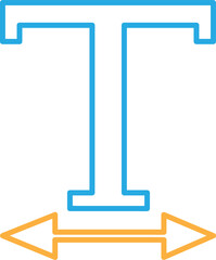 Text edit icon sign symbol design