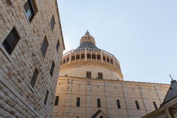 The building of the Church Of Annunciation in Nazareth, northern Israel