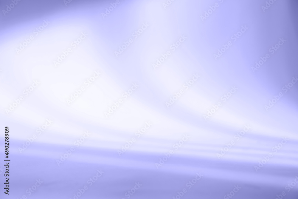 Fototapete Abstract purple studio background for product presentation. Empty room with shadows of window. Display product with blurred backdrop.