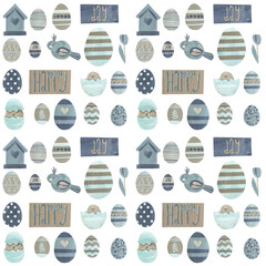Easter. Set of seamless patterns.