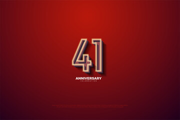 41st anniversary background