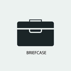 Briefcase vector icon illustration sign