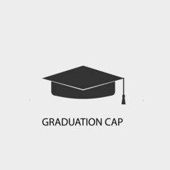 Graduation vector icon illustration sign
